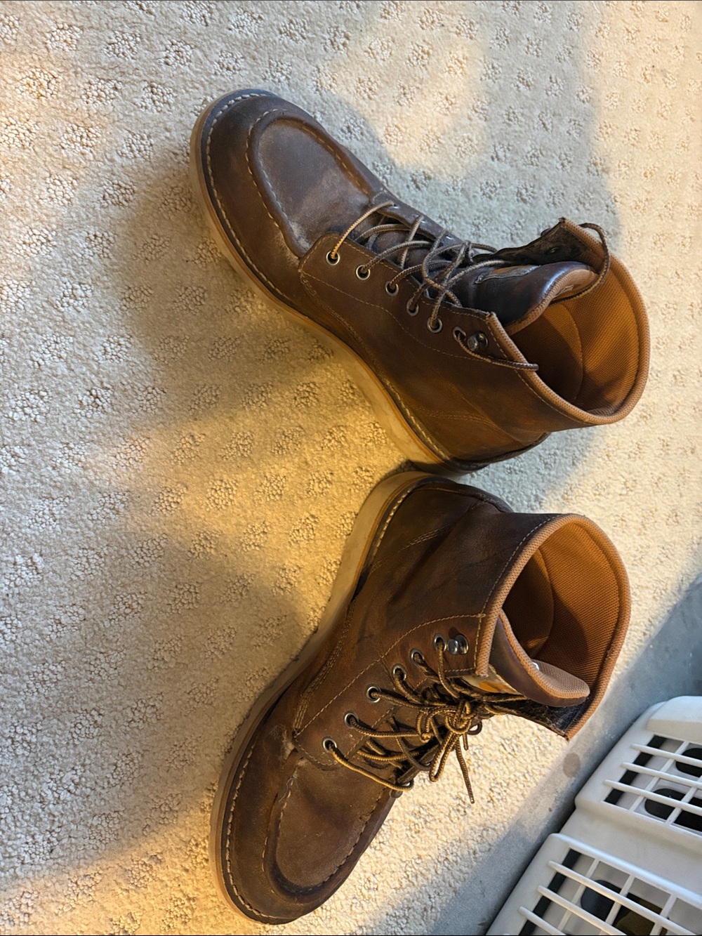Carhartt Men's Dark Brown Lace-Up Work Boots. Waterproof 9.5 - Picture 7 of 11